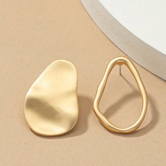 14K Gold Filled "Kelsey" Art Deco Earrings - Picture 5 of 5